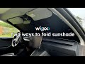 Wigoo Two Ways to Fold Sunshade