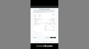 Consultant Invoice Template #invoicegenerator #invoicetemplate
