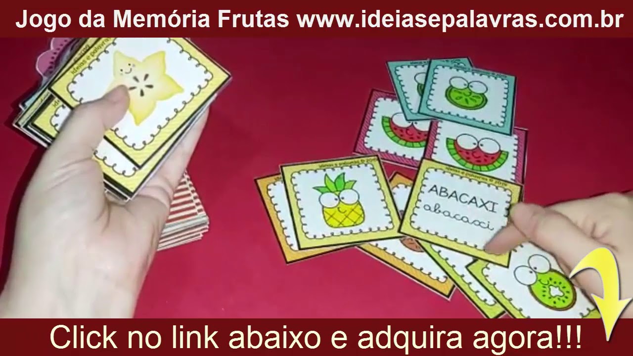 Jogos da Memória infantis Online: As Frutas