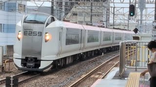 【MH有り!】2026M・2226M E259系Ne017編成+Ne005編成 特急成田エクスプレス26号大船・新宿行き 船橋駅3番線通過シーン
