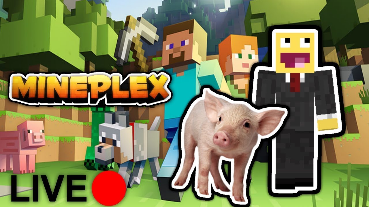 🔴PLAYING MINIGAMES ON MINEPLEX!! [w/RagingTurtle717] - Minecraft Live Stream 🔴