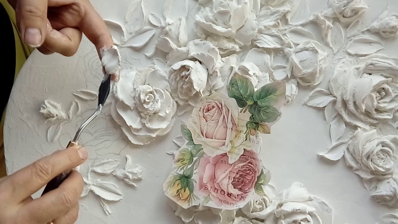 Bas- relief  make a rose