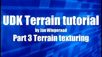 UDK terrain tutorial part 3 terrain texturing