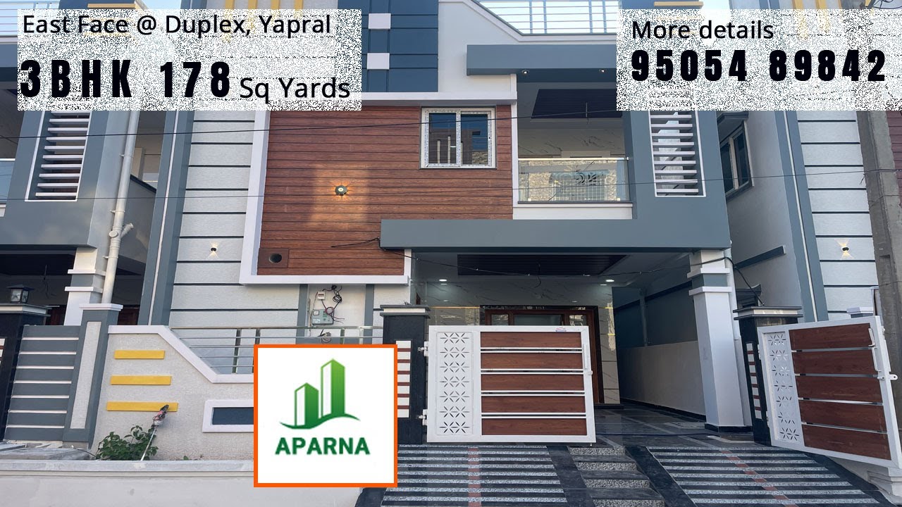 Video No.071 | East Villa 178 Square yards Duplex, 3 bed rooms, Car Parking, Kapra, Hyderabad.