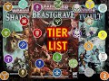 Warband Tier List - Seasons 1 to 3