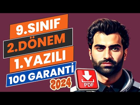 9. SINIF İNGİLİZCE 2. DÖNEM 1. YAZILI SORULARI | YENİ SINAV SİSTEMİ | 2023-2024