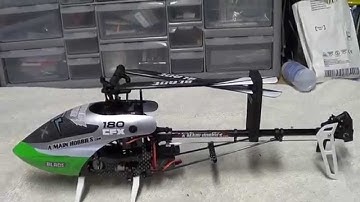 Blade 180 cfx upgraded with carbon fiber blades from www.Helidirect.com and custom strut brace