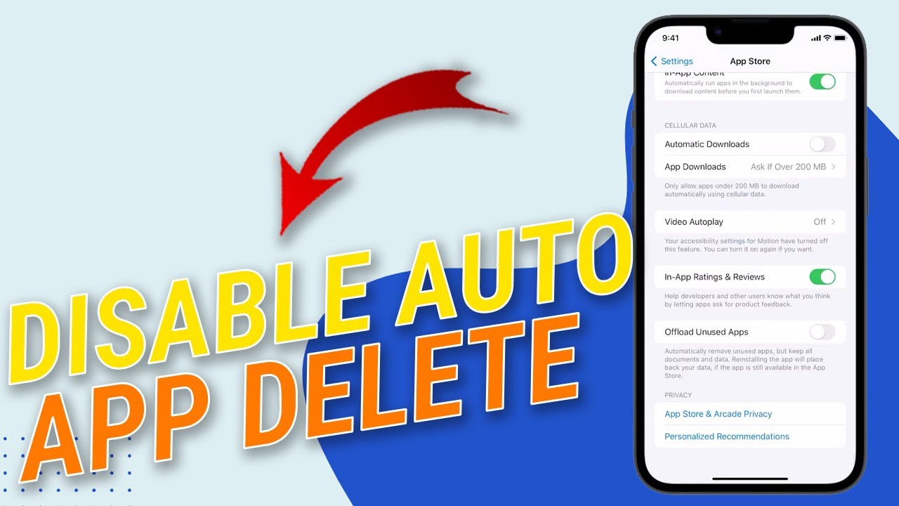 How To Stop Auto Delete Apps on iPhone - YouTube