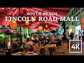LINCOLN ROAD MALL WALKING TOUR AT NIGHT NOVEMBER 2021 4K ULTRA HD 60FPS FLORIDA USA