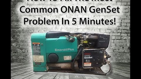 Most Common ONAN RV Generator Problem Repaired in 5 Minutes! "My Generator won