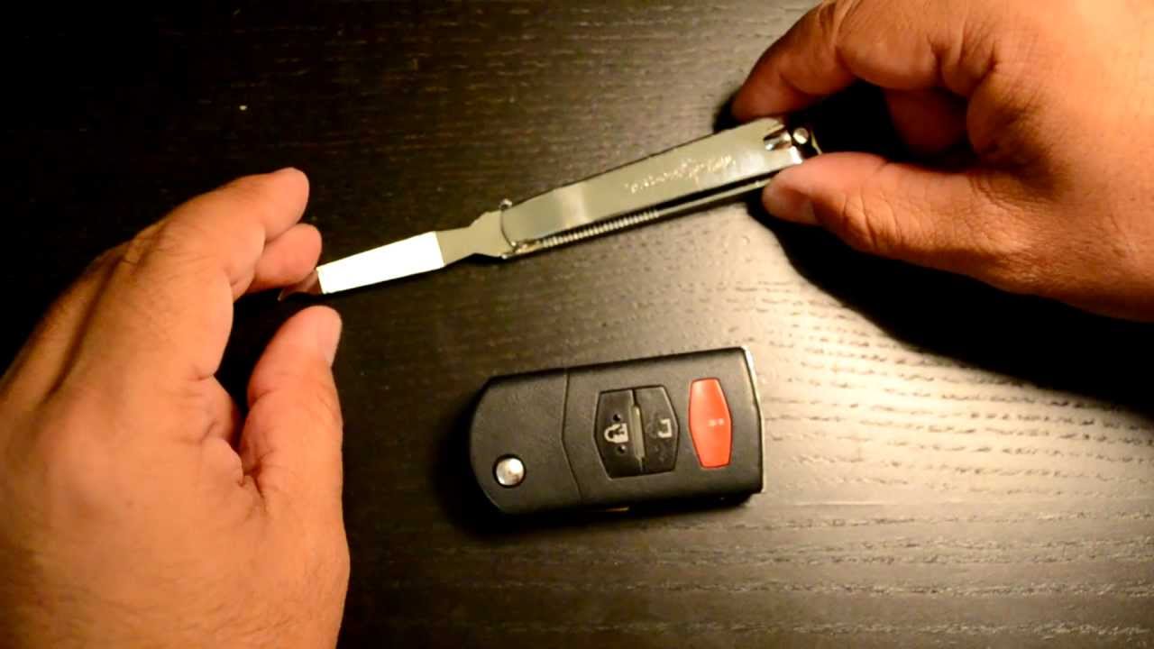 how to take apart mazda key fob - ruebenbartsch
