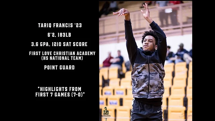 Tariq Francis '23 | First Love Christian Academy (...