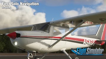 First Solo Navigation - General Aviation Training - Cessna 152 - Microsoft Flight Simulator 2020