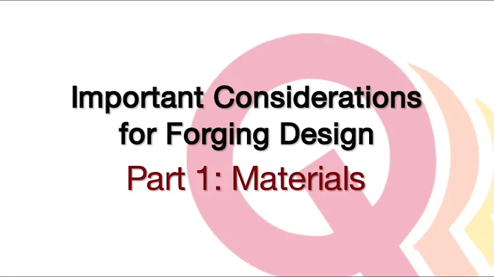 Important Considerations for Forging Design: Part 1 - Materials - DayDayNews