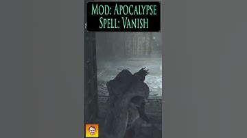 Checkout the spell, VANISH, from the Skyrim Spell Mod APOCALYPSE! #shorts