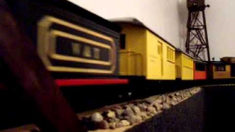 WAITING FOR V&T " G " SCALE ENGINE #11 AT TRESTLE BRIDGE