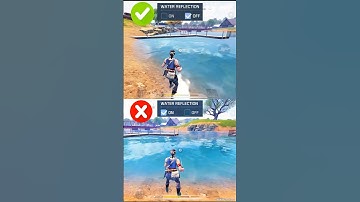 Best Graphic Setting Water Reflection Effect ON VS OFF in COD MOBILE #shorts #trending #codm