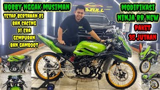 Review NINJA RR New Hijau Modifikasi Jari Jari Ban Cacing Dari Brebes Jawa Tengah paket 35 Jutaan