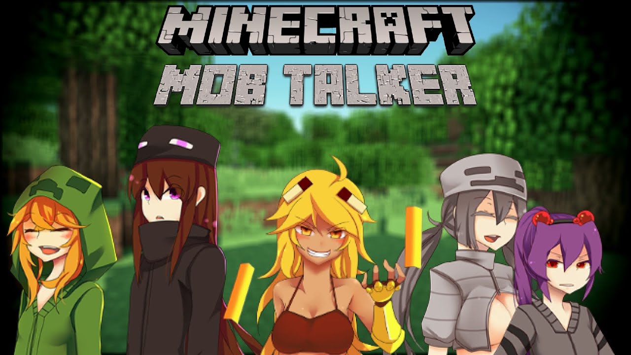 Minecraft Mob Talker Mod Cute Minecraft Girls Youtube 