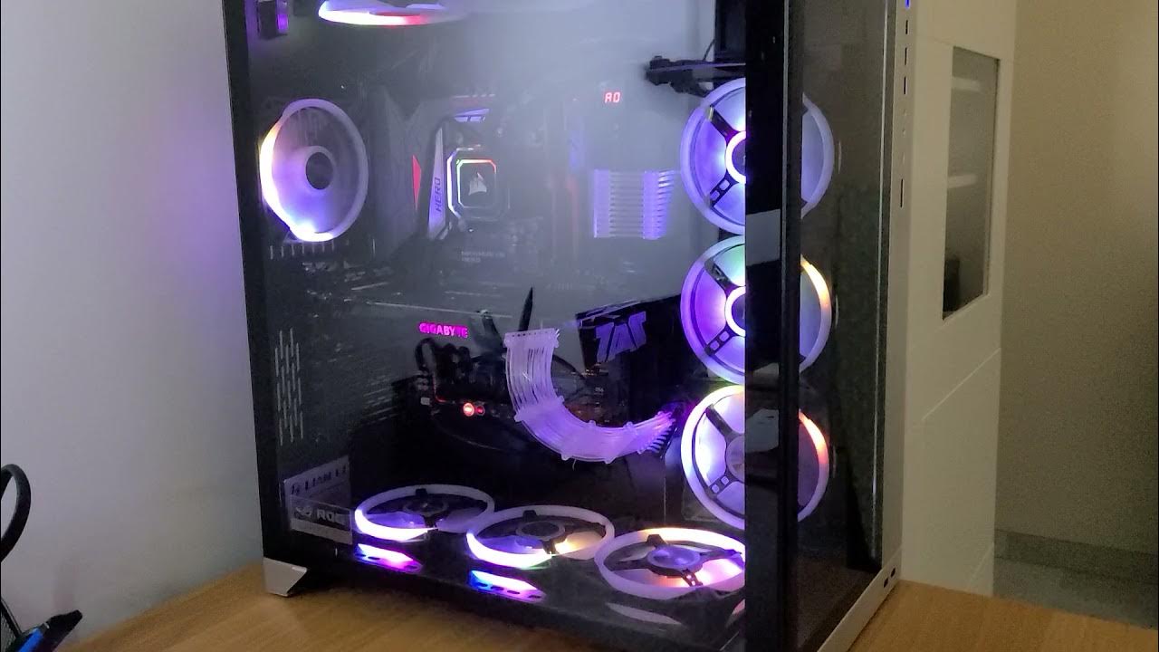 Corsair icue custom lighting effect Lian li dynamic xl YouTube