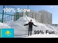 Wholesome Winter Snow Content in Astana - Kazakhstan