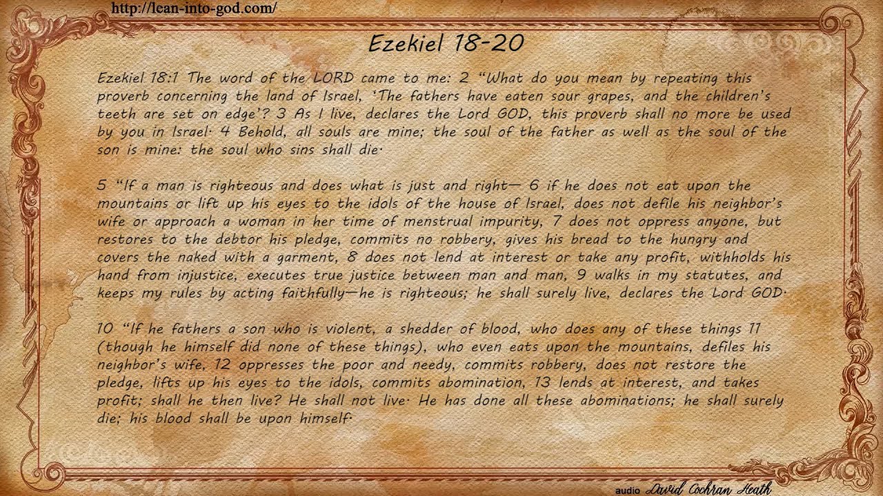 Ezekiel 18 20 YouTube Ezekiel 18 20 YouTube