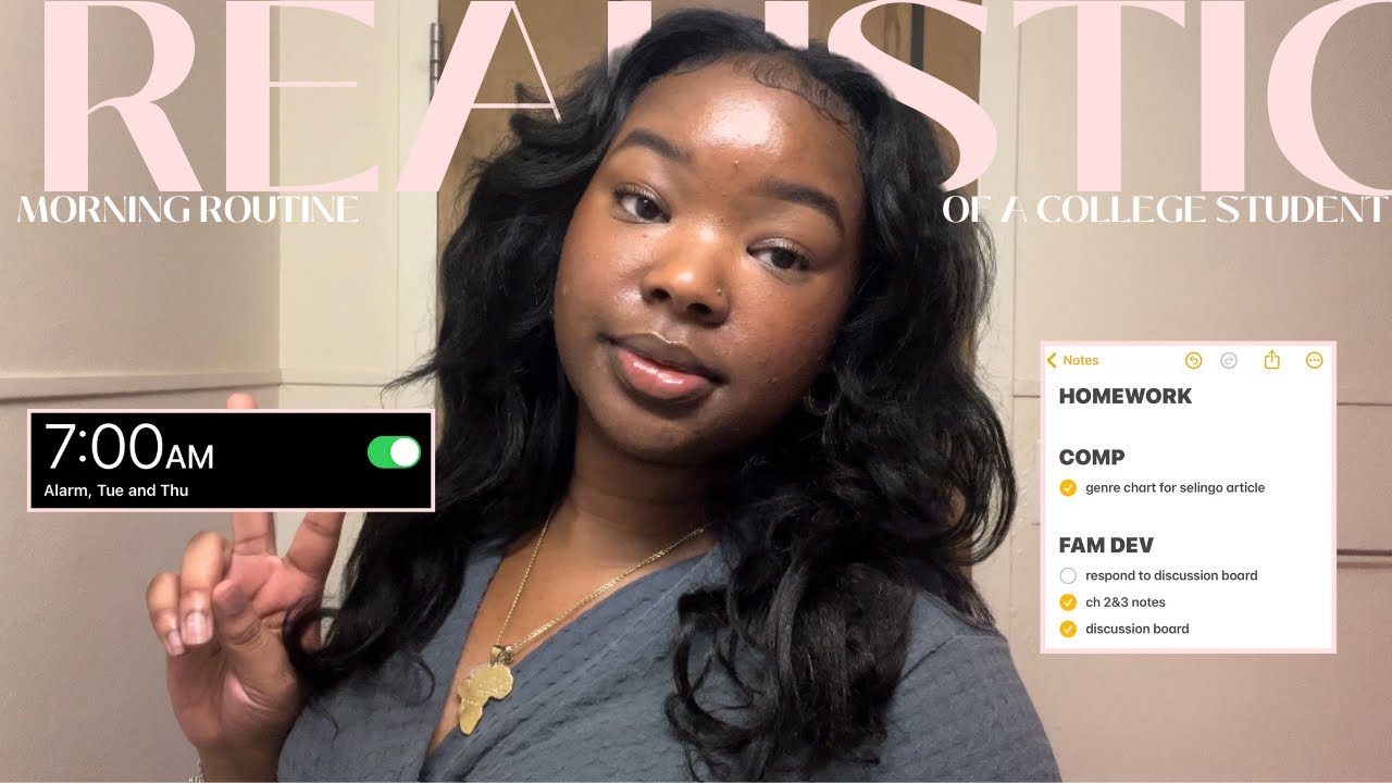 a REALISTIC MORNING ROUTINE of a college student | skincare routine ...