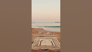 و استغفروا الله إن الله غفور رحيم || القارئ: شريف مصطفي