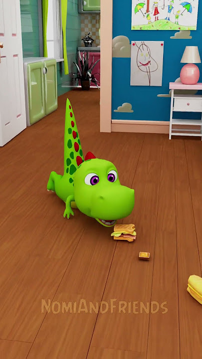 Nomi Caught Rexi Nom Nom Nom...🤣🍔🍕 #shorts #animation