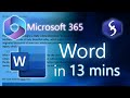 Microsoft word  tutorial for beginners in 13 minutes   complete 