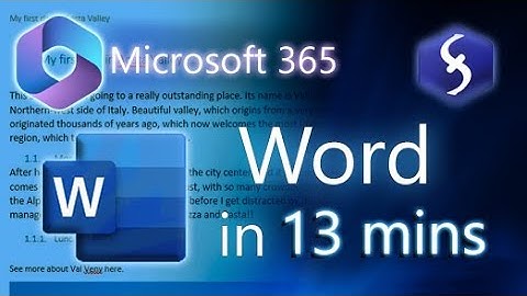 Microsoft Word - Tutorial for Beginners in 13 MINUTES!  [ COMPLETE ]