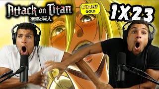 ANNIE!?!? | ATTACK ON TITAN 1x23 REACTION! | *New Anime Fans*