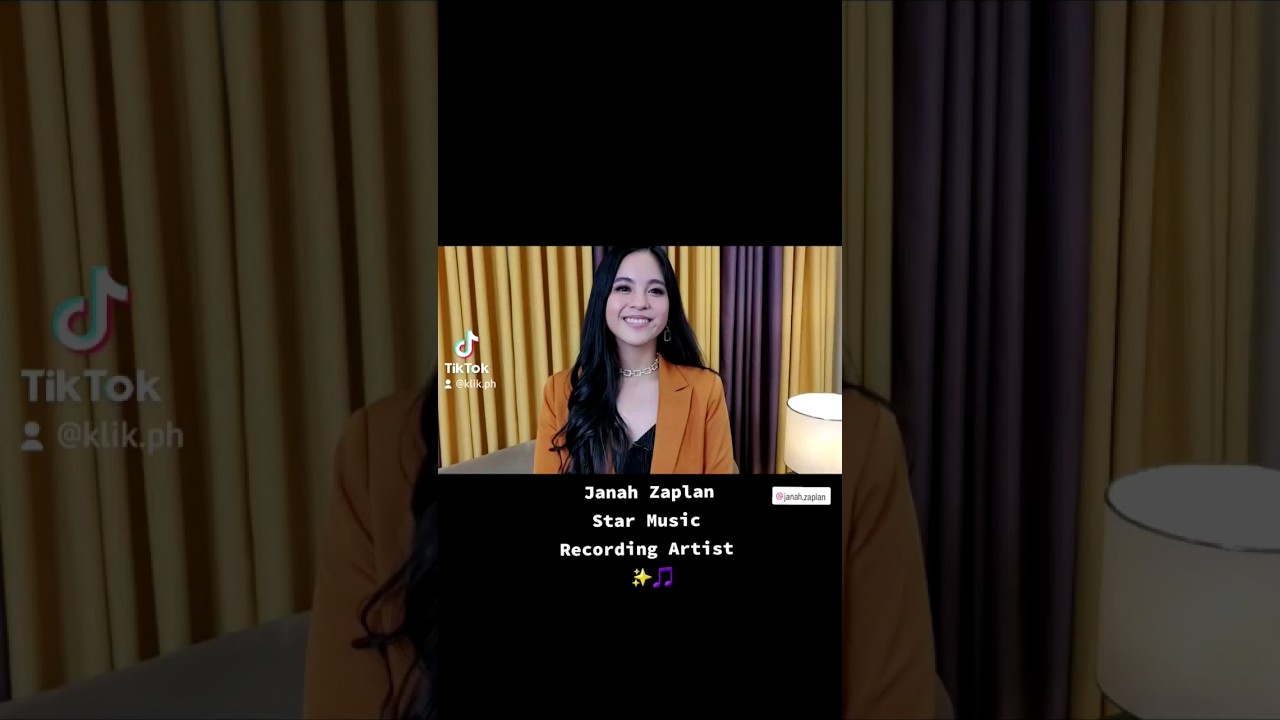 Janah Zaplan,  Star 🌟 Music  Recording Artist!