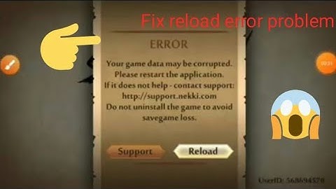 Shadow fight 2 how to fix reload error