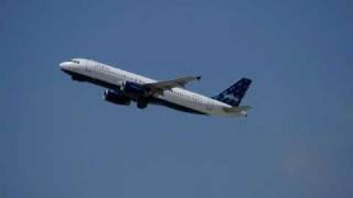 JET BLUE TAKING OFF FROM LAX
