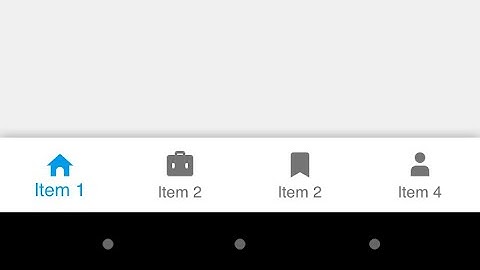 Flutter simple Bottom Navigation Bar