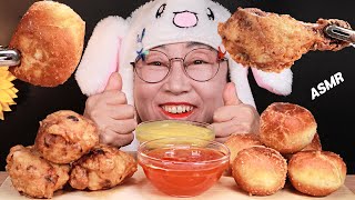 (4K)ASMR MUKBANG 직접만든 치킨, 치즈볼 먹방 Homemade Extremely Crispy Chicken and Cheese Balls EATING SOUNDS!!