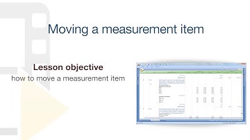 PriMus Tutorial - Moving measurement items - ACCA software