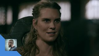 VIKINGS: GUNNHILD SEES LAGERTHA, BJORN AND RAGNAR SCENE S06E13