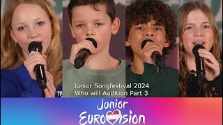 WHO WILL AUDITION? | Junior Songfestival 2024 | Part 3