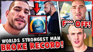 Alex Pereira PUNCH RECORD BROKEN by WORLDS STRONGEST MAN! Sean Strickland FIRES BACK at Ian Garry!