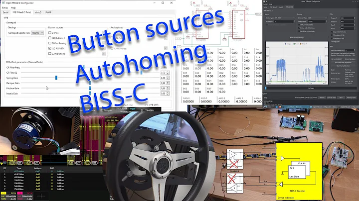 Open FFBoard DIY FFB update 5: Button sources, BiSS-C encoders & autohoming, Linux compatibility