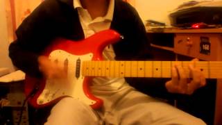 Video thumbnail of "Alimé difé CARINO guitare rythmique solo cover"