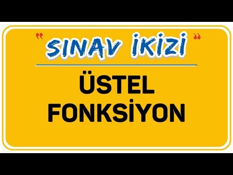 ÜSTEL FONKSİYON | ŞENOL HOCA