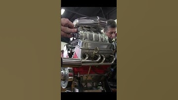 Miniature running Supercharged V8 Engine Engine small