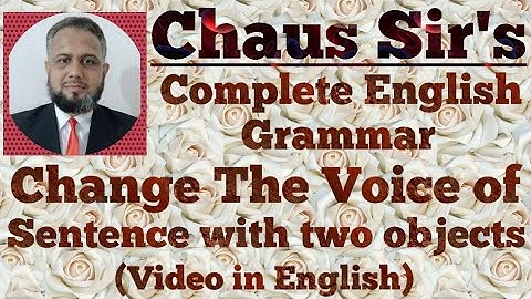 Change The Voice of Sentence with two objects (English Video)