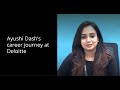 Consulting careers at Deloitte: Ayushi Dash
