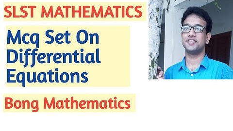 Slst Mathematics Question Answer 16|| Mcq set on Differential Equations