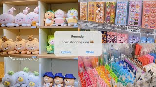 coex shopping vlog 🚀 lots of stickers, kakao friends, muji