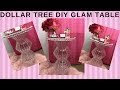 DOLLAR TREE DIY GLAM TABLE I HOME DECOR